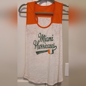 Miami Huricanes Sheer Tank